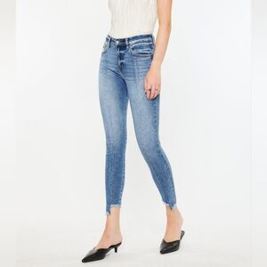 KanCan Blue Lucy High Rise Ankle Skinny Jeans Size 15, 31